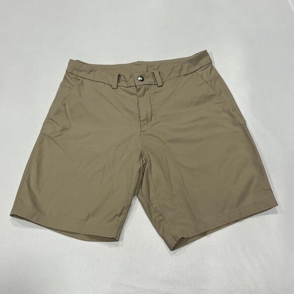 Lululemon‎ Mens Performance Khaki Tan Nylon Golf Casual Shorts Size 34 (32) - Picture 2 of 8